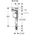 Uljevni ventil Geberit, donji priključak, za monoblok, tip 340