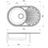 Sudoper inox Concepto Saturn, 78x48 cm, jedno korito i ocjeđivač
