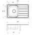 Sudoper inox Concepto Vulcano 10, 80x50 cm, jedno korito i ocjeđivač