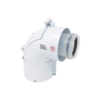 Kondenzacijski dimovod koljeno Vaillant, 60/100 mm, 90°, s revizijskim otvorom 