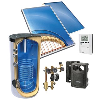 Solarni paket Terma Basic 300, kosi krov, kuke