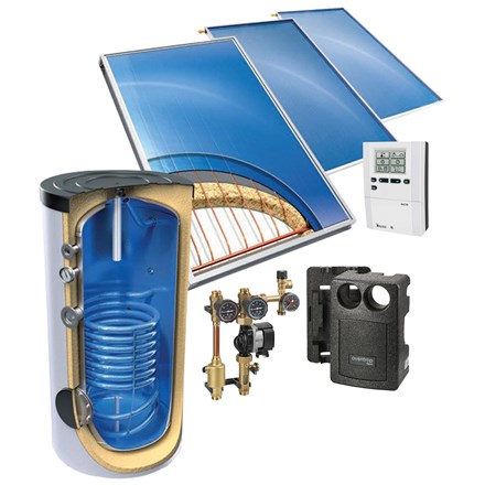 Solarni paket Terma Basic 500, kosi krov, kuke