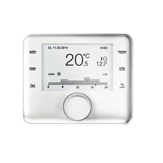Termostat sobni tjedni Bosch CW 400, regulacija, sa 4 kruga grijanja + 2 kruga sanitarne vode i vanjskim osjetnikom