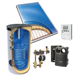 Solarni paket Terma Basic 200, kosi krov, kuke