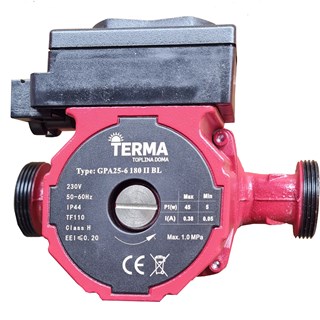 Pumpa cirkulaciona elektronska Terma, 25-60, 180 mm, za sustave grijanja