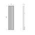 Radijator pločasti vertikalni Terma E Vertical 22V, 1800x500 mm, 2498W