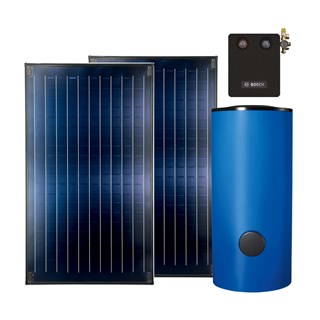 Solarni paket Bosch FT, 2 kolektora, 300 l, kosi krov