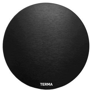 Ventilator Terma Round, 100 mm, s klapnom, Black