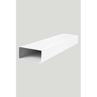 Cijev za ventilaciju Terma Air PVC plosnata 55x110 mm, duljine 1000 mm, bijela