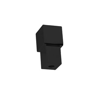 Kut vanjski za četvrtastu lajsnu Voxort Square Black, aluminijski, 10 mm