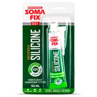 Silikon sanitarni Somafix, bijeli, 50 ml