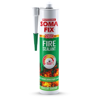 Ljepilo Somafix Fire Sealant, otporno na visoke temperature, 1500°C, 300 ml