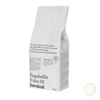 Fugir masa Kerakoll Fugabella Color 01 White, 3 kg