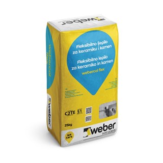 Ljepilo fleksibilno Weber Webercol Flex S1 (C2TE S1), 25 kg