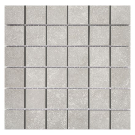 Mozaik pločica May Crystal Mosaic Light Grey Stone, 30x30 cm, mat, dekor
