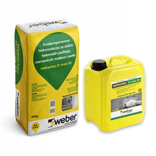 Hidroizolacija Weber Webertec D-Max, A+B, 27 kg
