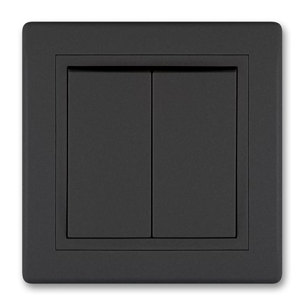 Prekidač serijski PRESTIGE 10A 250V~, crni soft