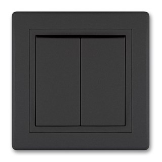 Prekidač serijski PRESTIGE 10A 250V~, crni soft