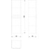Kupaonski ormarić Concepto+ Dali, 40x138x32 cm, bijela