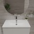 Kupaonski element viseći sa umivaonikom Concepto+ Smooth, 80 cm, bijela, sa ladicom