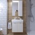 Kupaonski element viseći sa umivaonikom Concepto+ Smart, 60x35 cm, bijela, sa vratima