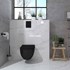 Toaletna školjka viseća Concepto Brilla Rimless, max. 6 L, mat crna, 53 cm