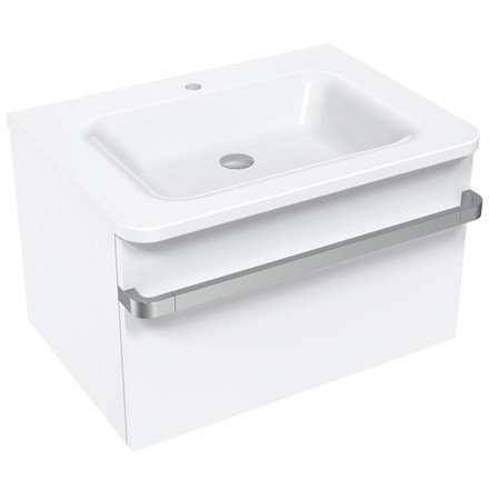 Kupaonski element viseći sa umivaonikom Concepto+ Ideal, 65x48x43 cm, bijela, sa ladicom