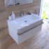 Kupaonski element viseći sa umivaonikom Concepto+ Ideal, 80x48x43 cm, bijela, sa ladicom