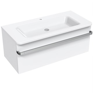 Kupaonski element viseći sa umivaonikom Concepto+ Ideal, 100x48x43 cm, bijela, sa ladicom