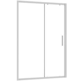 Tuš vrata klizna Basic V, 120x185, prozirno/alu mat