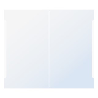 Kupaonski ormarić s dvostrukim ogledalom Concepto+, 80x70x12 cm