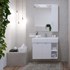 Kupaonski ormarić sa ogledalom i LED rasvjetom Concepto+ Smart, 80x90x15 cm 
