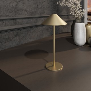 Lampa stolna od 3 W Zorra Lighting (3000 K, 5200 mAh, IP20, 30 cm, dimming) zlatna