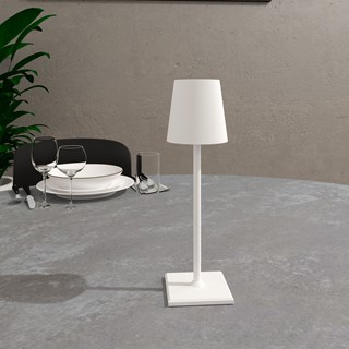 Lampa stolna od 1 W Zorra Lighting (3000 K, 1000 mAh, IP54 24 cm, dimming) bijela