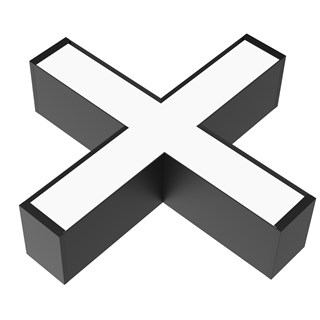 Konektor X Zorra Lighting Ema, 30 W, 130lm/W, crni