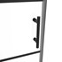 Tuš vrata jednokrilna Voxort Pro A1-line Stripe, 80x200, prozirno/crno