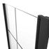 Tuš vrata jednokrilna Voxort Pro A1-line Stripe, 80x200, prozirno/crno