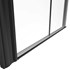 Tuš vrata jednokrilna Voxort Pro A1-line Stripe, 90x200, prozirno/crno