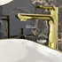 Miješalica za umivaonik Voxort Gala Gold, visoka, sa gornjim dijelom sifona