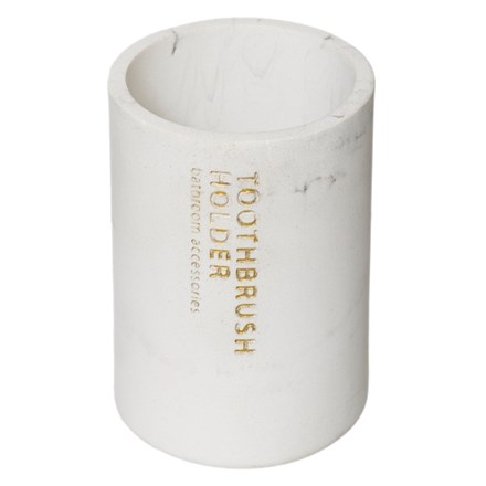 Čaša Five Lea, plastique/bambou, bijela