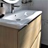 Kupaonski element viseći sa umivaonikom Concepto+ Lisa, 80 cm, hrast, sa 2 ladice