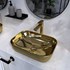 Umivaonik na ploču Concepto Bell Romb, 46,5x32x13,5 cm, zlatna