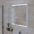Kupaonski ormarić sa ogledalom i LED rasvjetom Concepto+ Elena, 60x71x15,2 cm