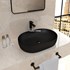 Umivaonik na ploču Concepto Melody-C, matt black, 61x41,5x12 cm