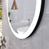 Ogledalo sa LED rasvjetom Concepto+ Camila black Touch, odmagljivač, 70x70 cm 
