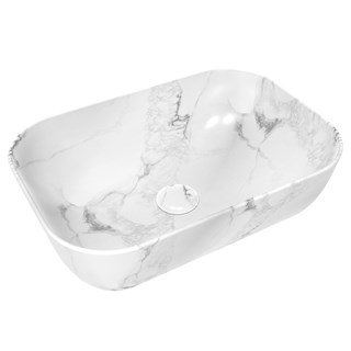 Umivaonik na ploču Concepto Bell Marble mat, 46,5x32x13,5 cm