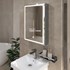 Kupaonski ormarić sa ogledalom i LED rasvjetom Concepto+ Lota, 50x70x13 cm
