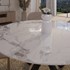 Ploča za stol Concepto Round Marble White Sjaj, 135 cm