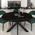 Ploča za stol Concepto Round Titanium Black Mat, 120 cm