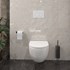 Toaletna daska Voxort Smart Flat Line, Soft Close, bijela/krom